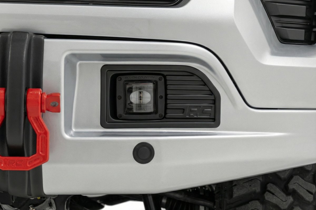 Chevrolet Silverado 1500 Bumper - Front - Rough Country - FXS - Silver Ice Metallic - '23-'26